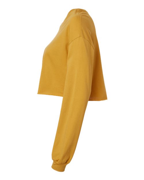 BELLA + CANVAS 6501 - Women's FWD Fashion Crop Long Sleeve Tee - Mustard