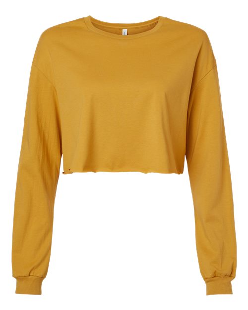 BELLA + CANVAS 6501 - Women's FWD Fashion Crop Long Sleeve Tee - Mustard