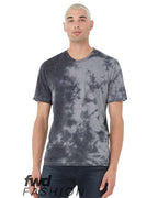 BELLA + CANVAS 3100RD — FWD Fashion Tie-Dyed Tee — White/ Grey & Black