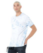BELLA + CANVAS 3100RD — FWD Fashion Tie-Dyed Tee — White/ Sky Blue
