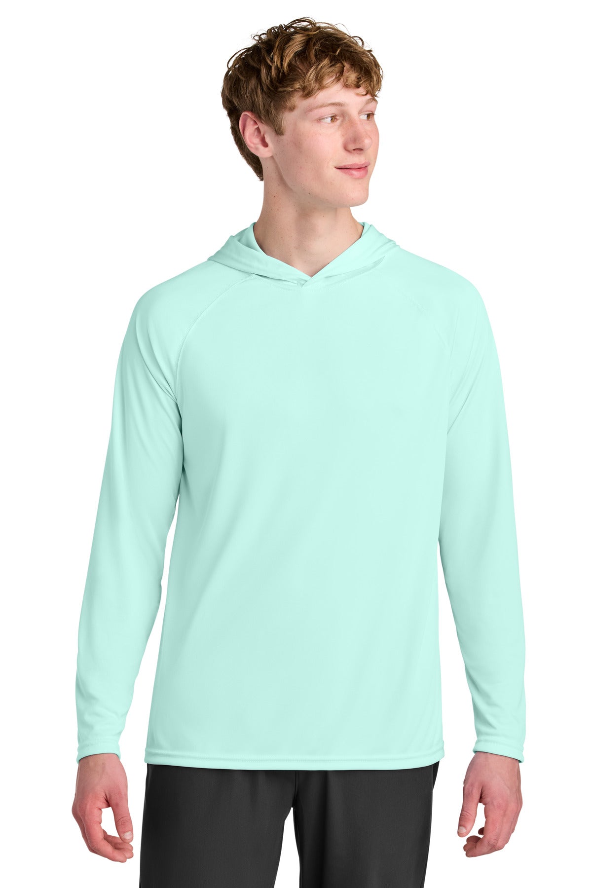 A4 A4N3409 - A4 Cooling Performance Long Sleeve Hooded Tee A4N3409 — Pastel Mint