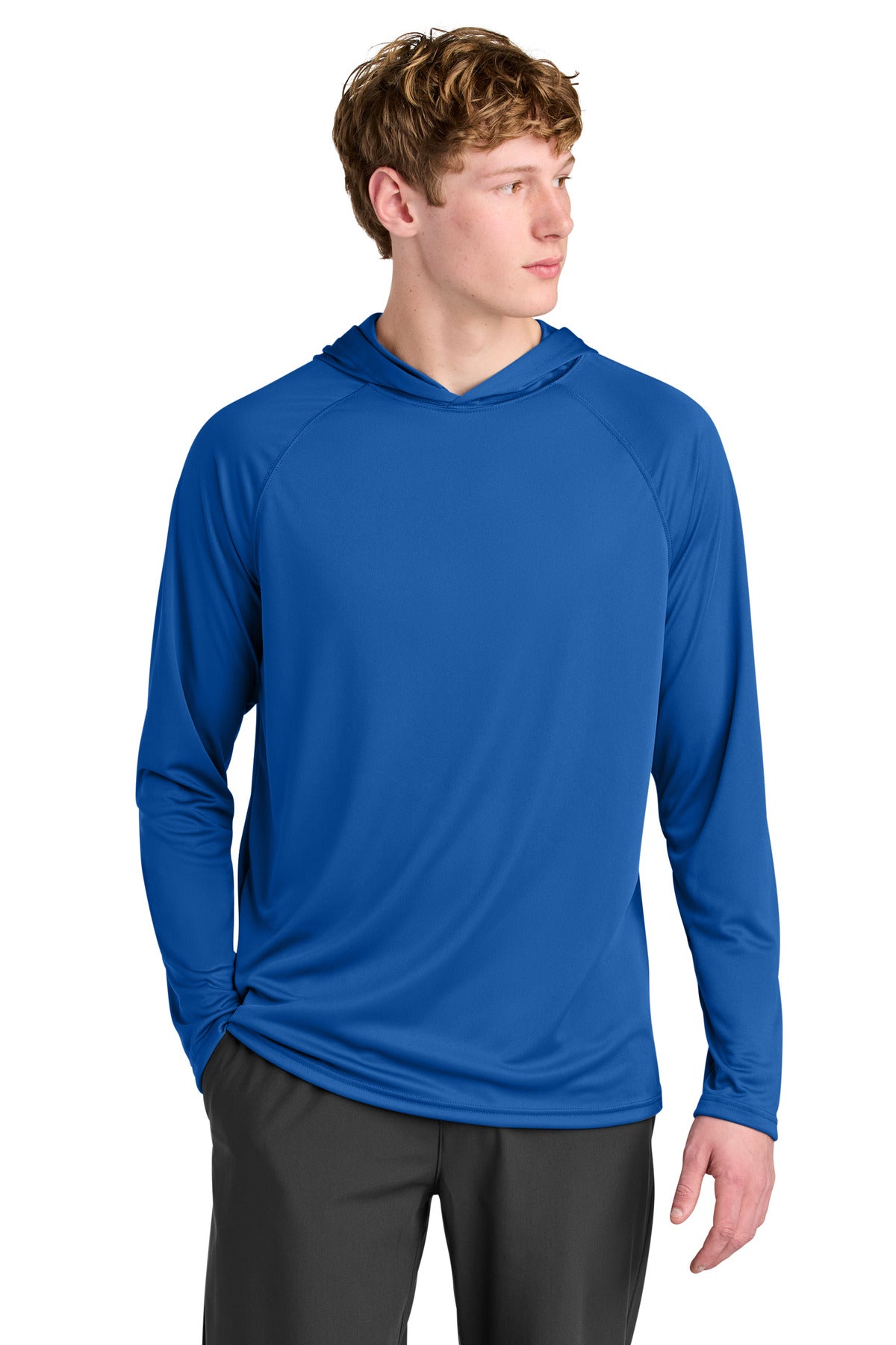 A4 A4N3409 - A4 Cooling Performance Long Sleeve Hooded Tee A4N3409 — Royal