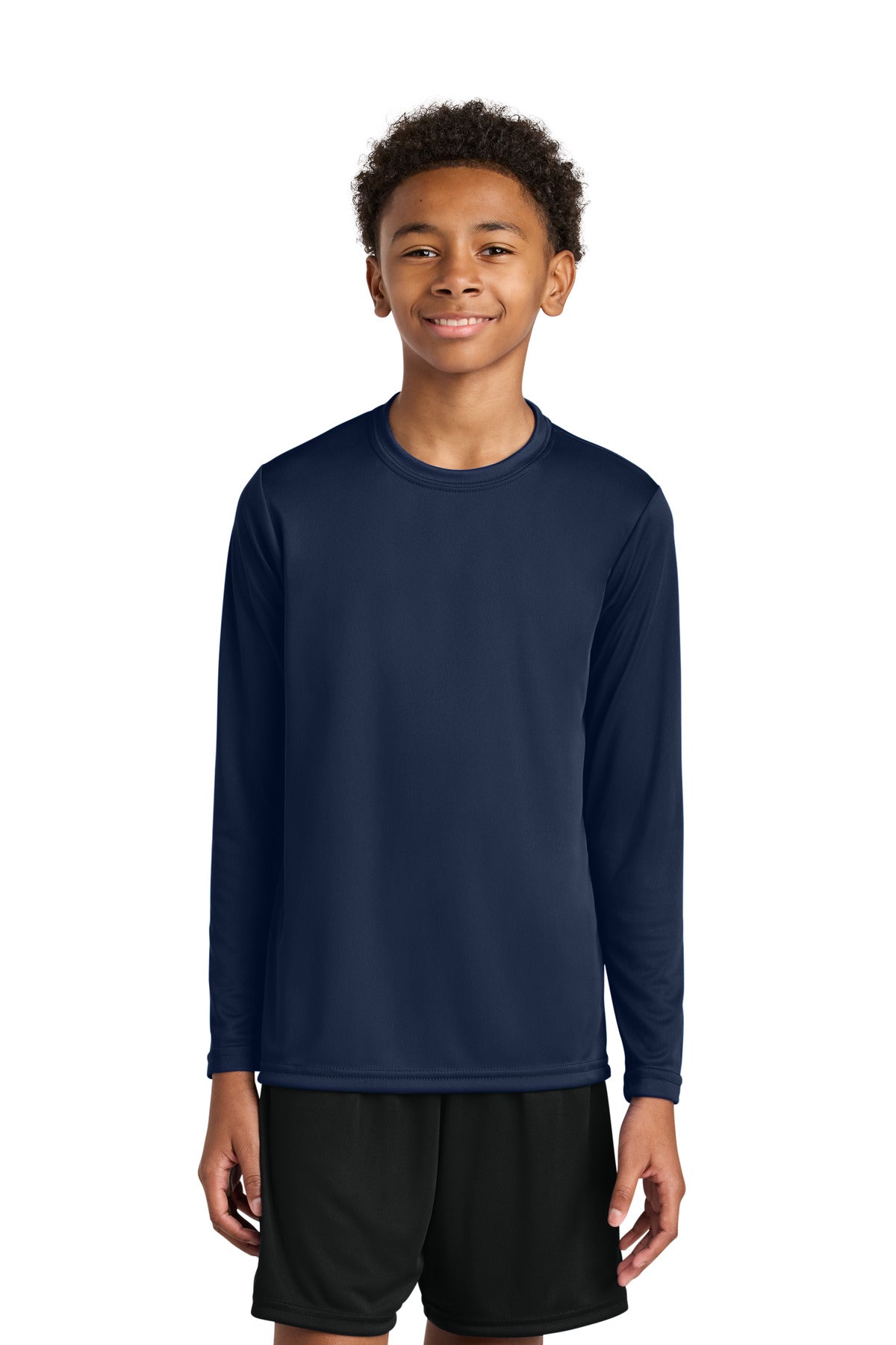 A4 A4NB3165 - A4 Youth Cooling Performance Long Sleeve Tee A4NB3165 — Navy
