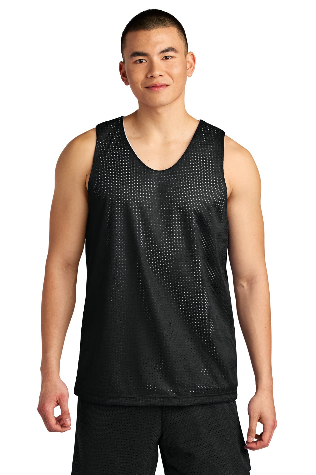 A4 A4NF1270 - A4 Sprint Reversible Mesh Tank A4NF1270 — Black/ White