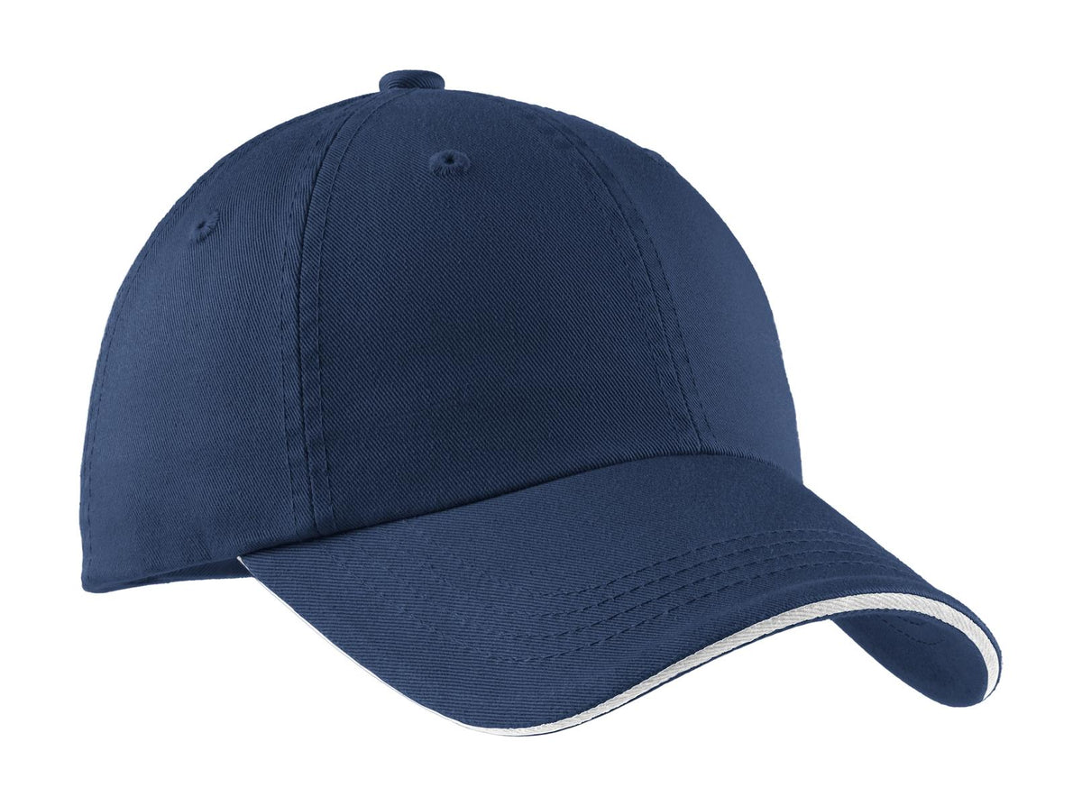 Port Authority C830 - Sandwich Bill Cap with Striped Closure