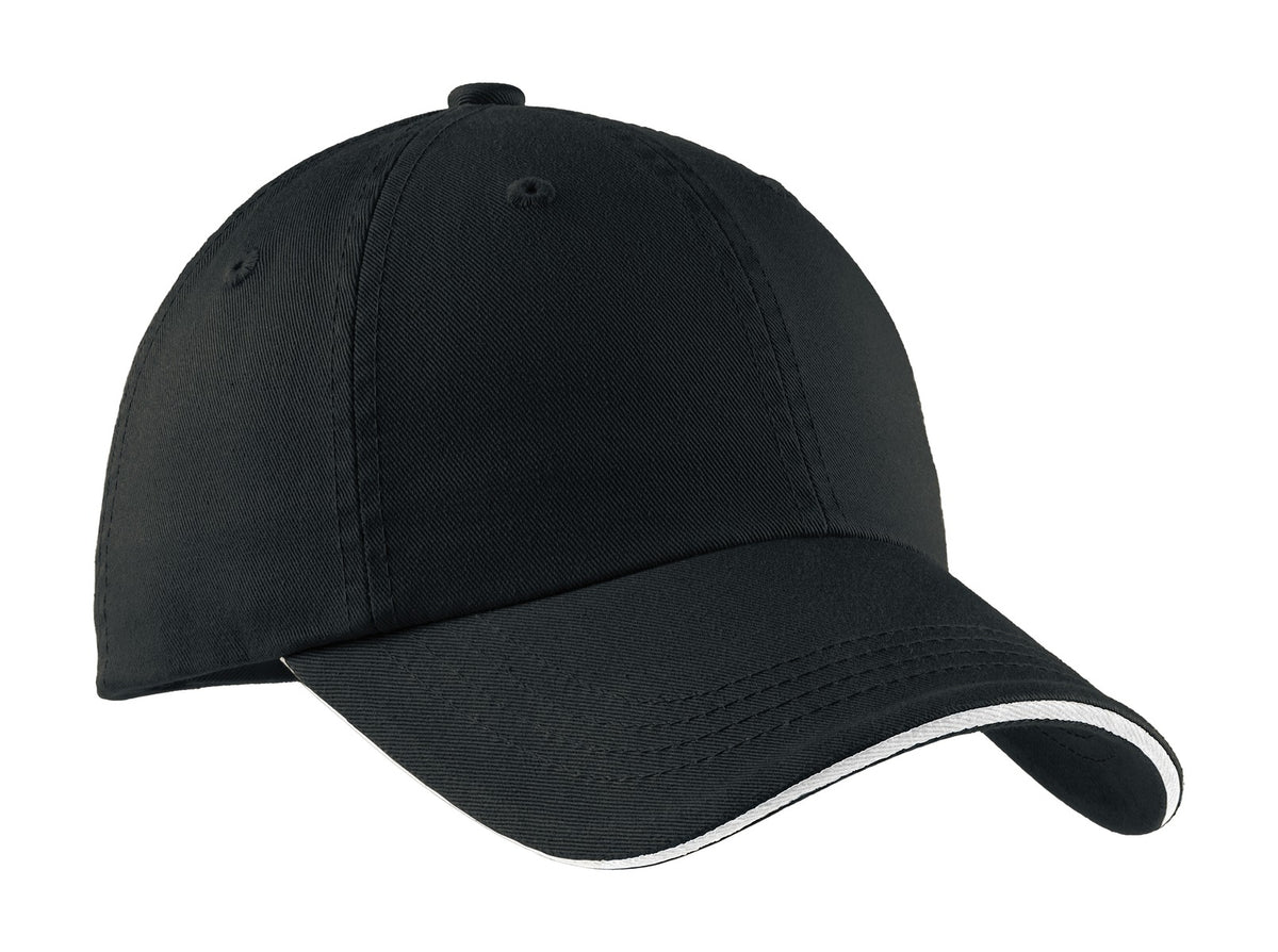 Port Authority C830 - Sandwich Bill Cap with Striped Closure