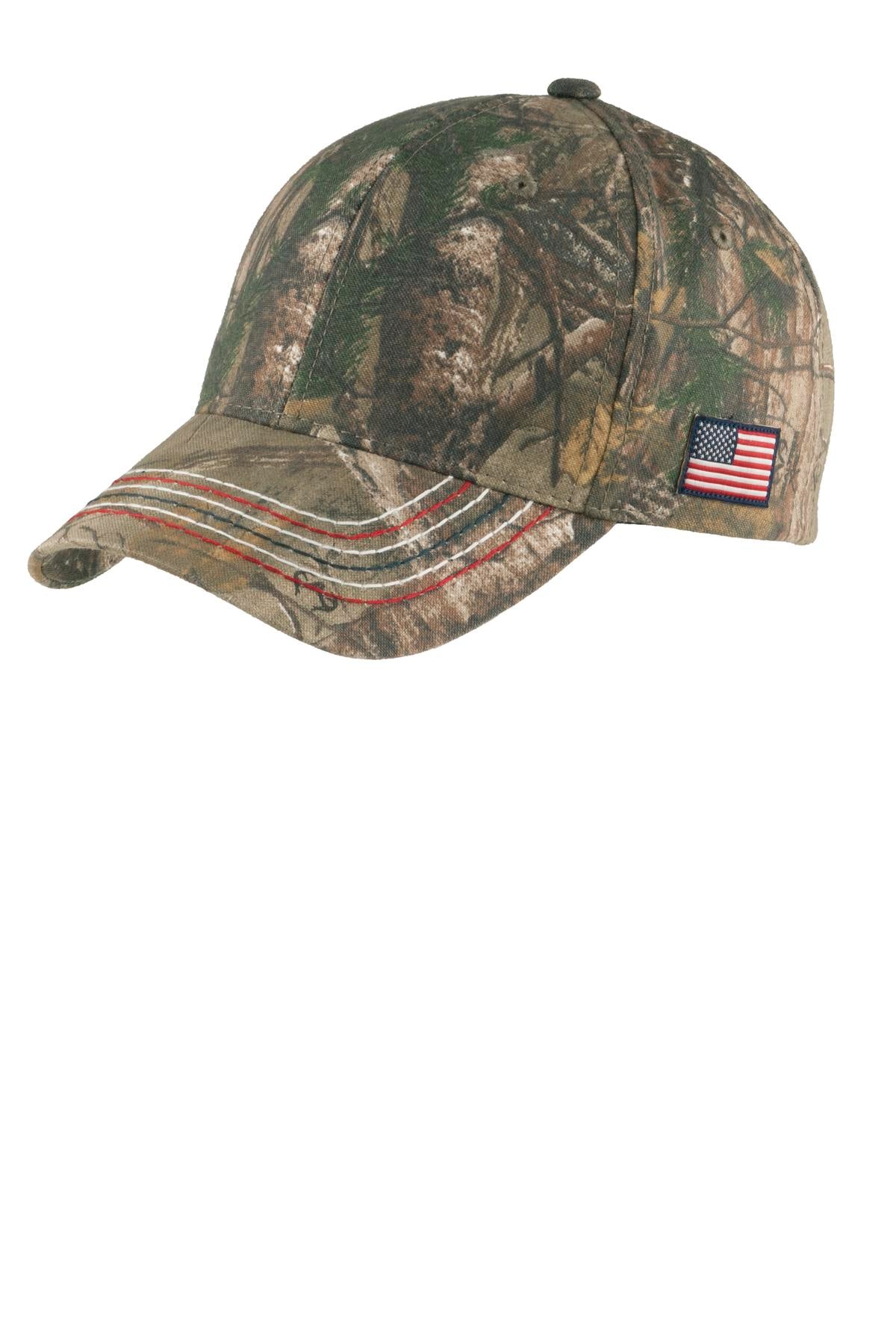 Port Authority C909 - Americana Contrast Stitch Camouflage Cap