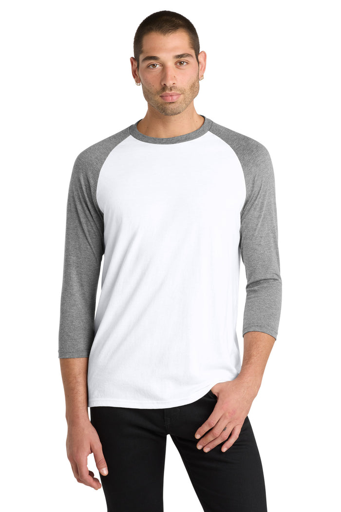 District Perfect Tri 3/4-Sleeve Raglan - DM136
