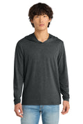 District Perfect Tri Long Sleeve Hoodie - DM139 Black Frost