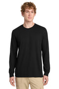 District Perfect Blend CVC Long Sleeve Tee - DT109 Black