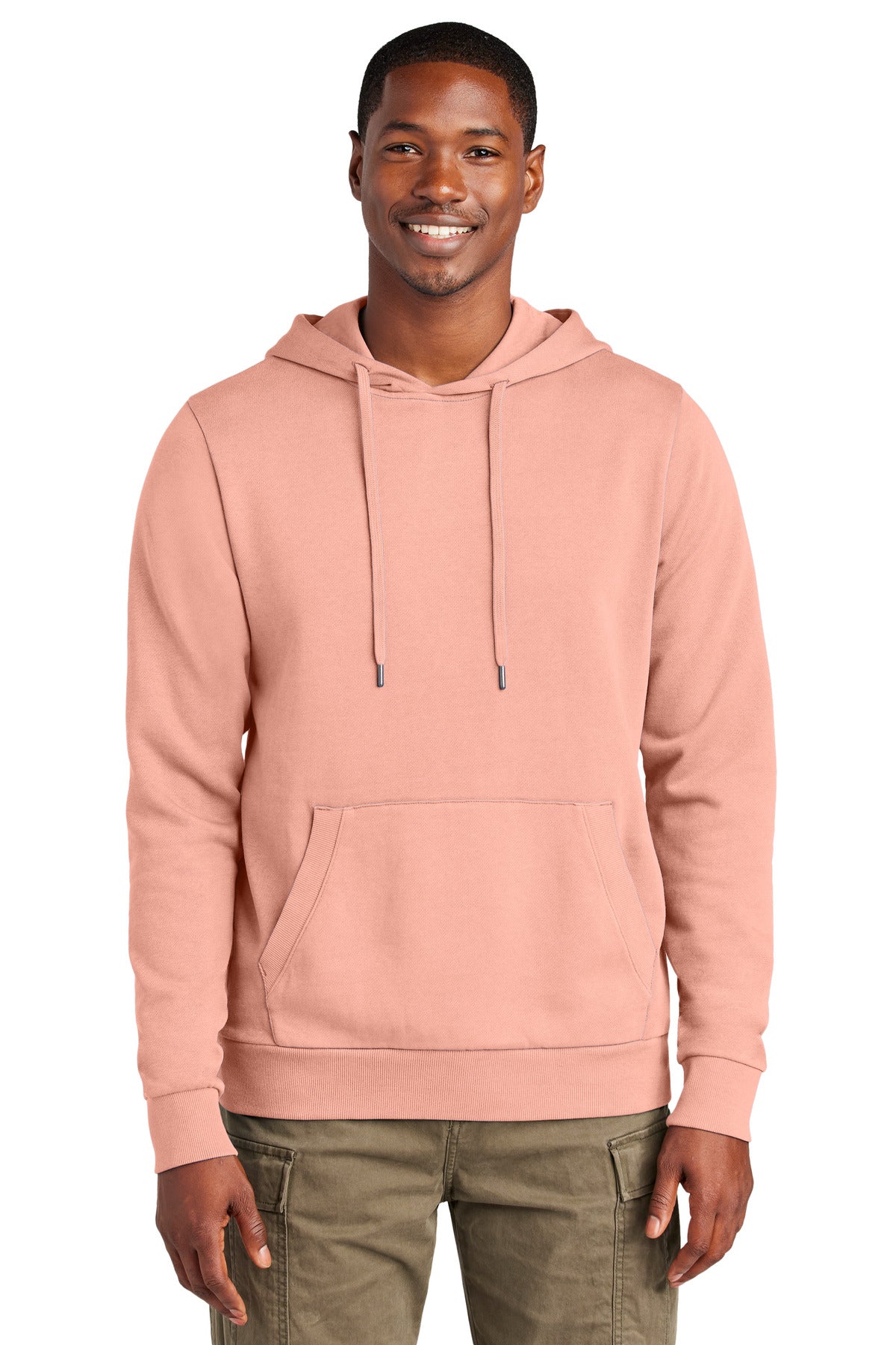 District Wash Fleece Hoodie - DT2200 Cactus Rose Pink