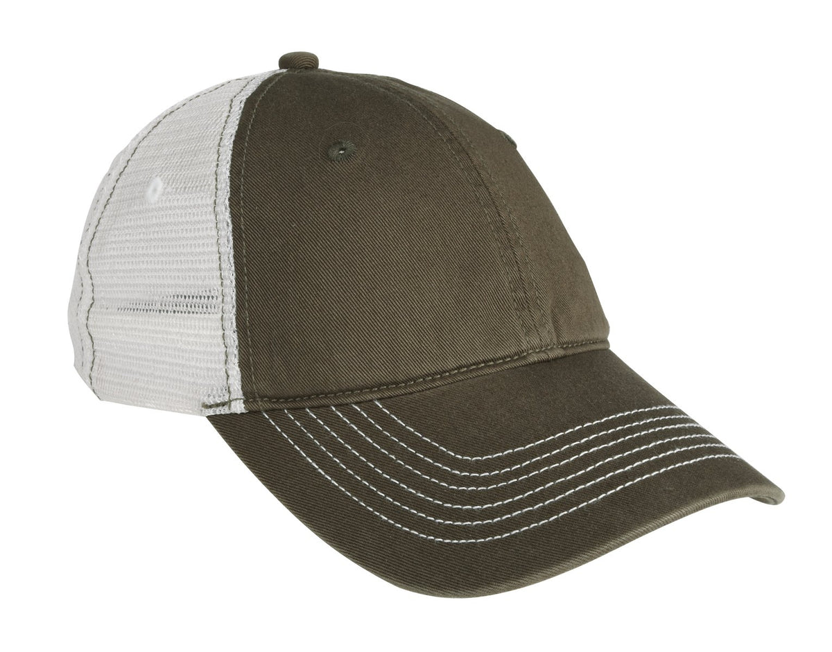 District Mesh Back Cap - DT607 Army/ White