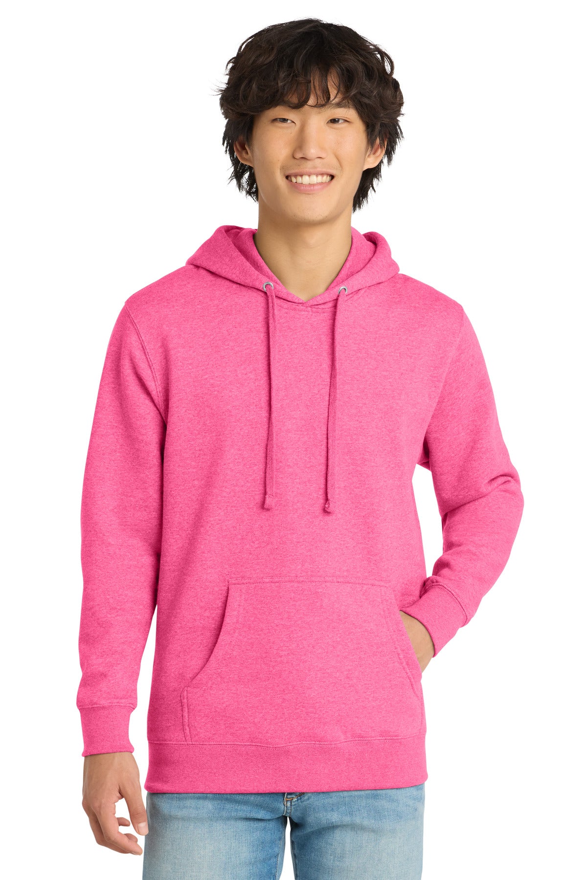 District V.I.T.Fleece Hoodie - DT6100 Awareness Pink Heather