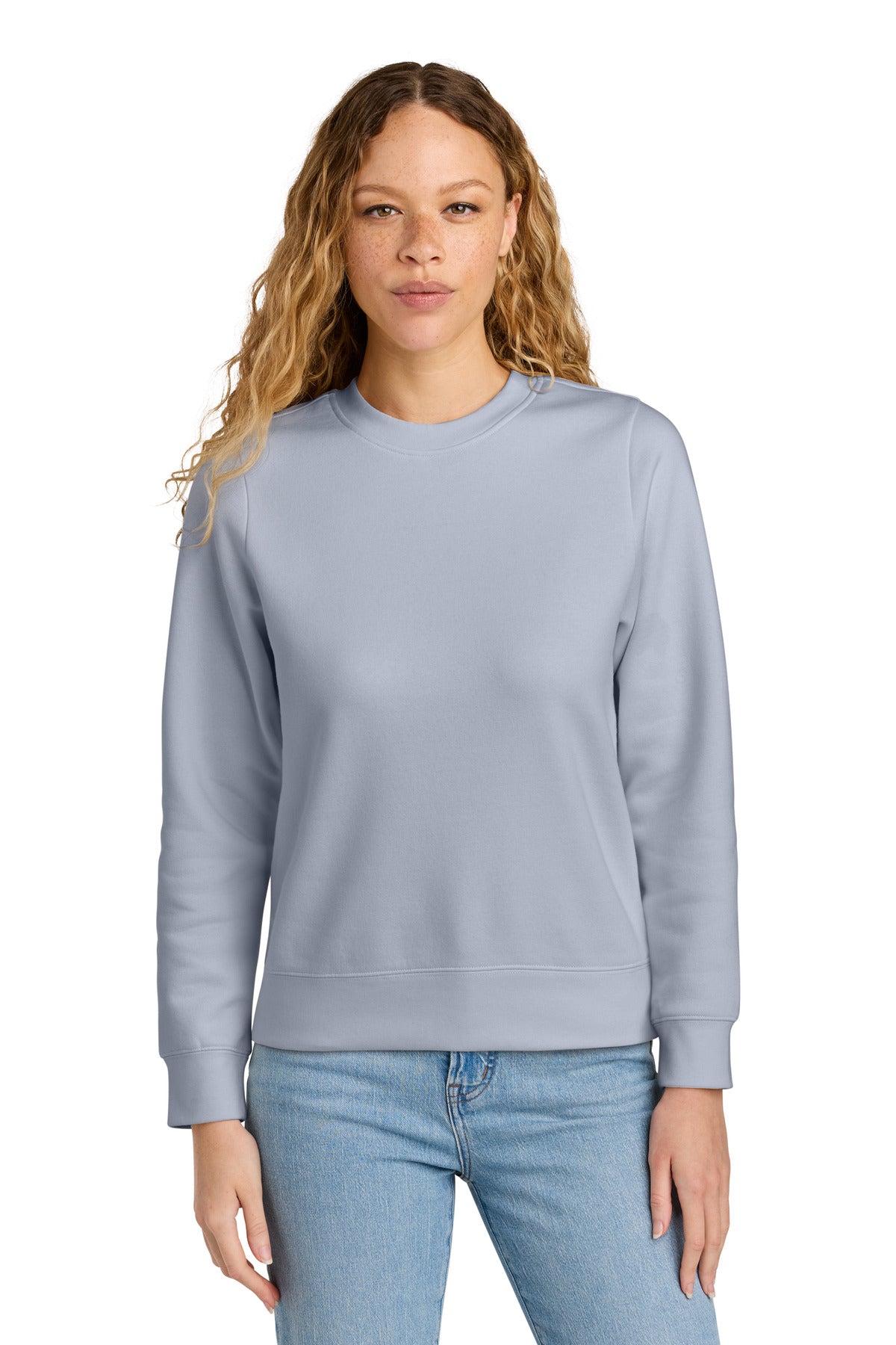 District Women's V.I.T. Fleece Crew - DT6105 Icelandic Purple