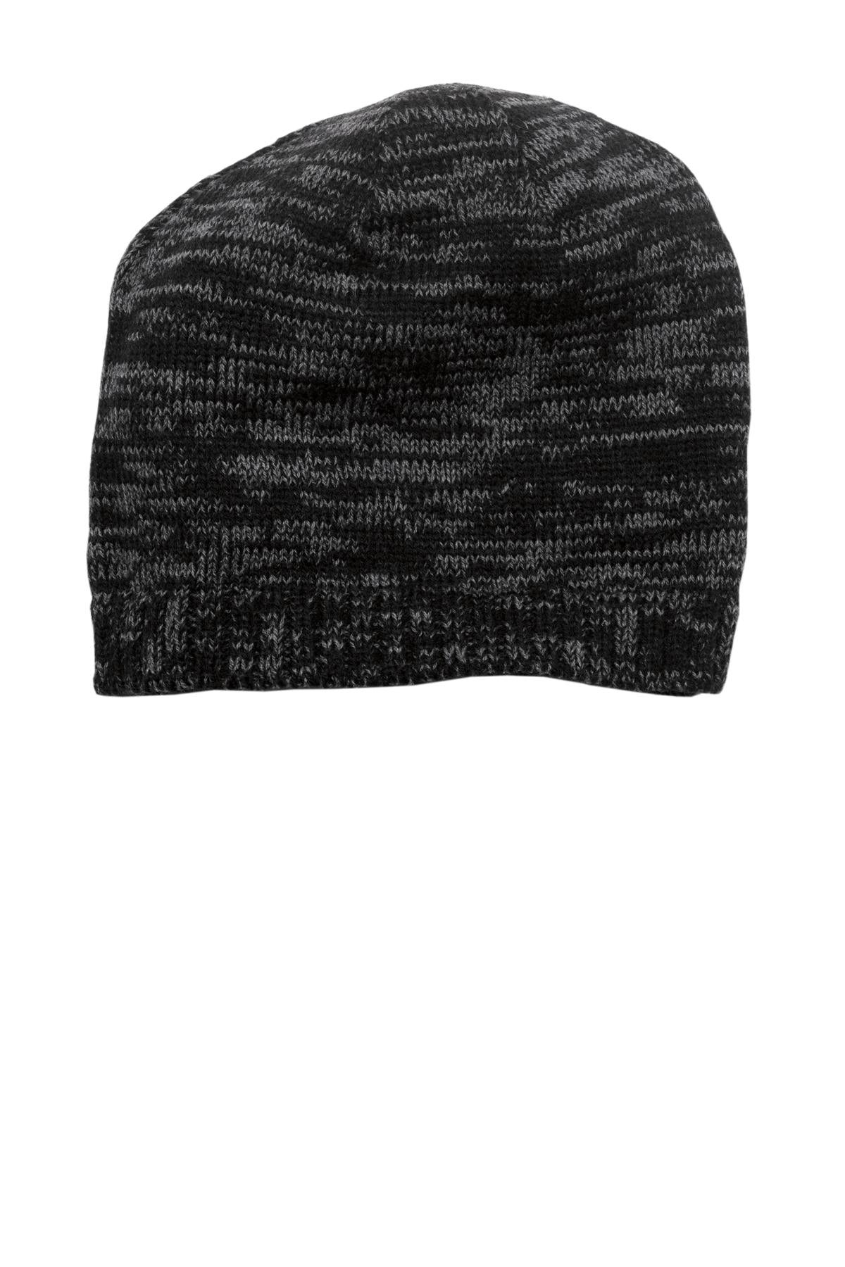 District Spaced-Dyed Beanie - DT620 Black/ Charcoal