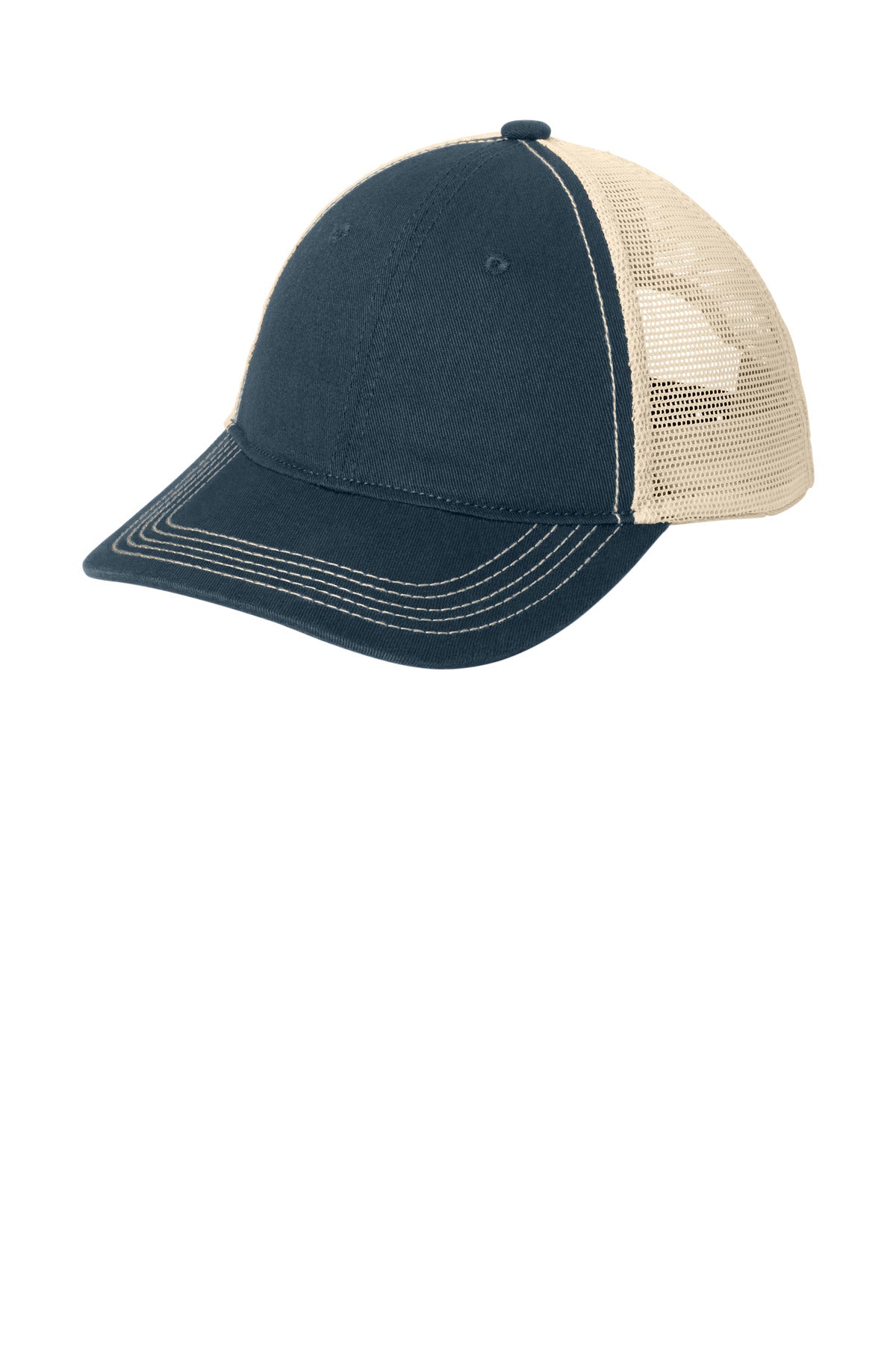 District Super Soft Mesh Back Cap - DT630 New Navy/ Stone
