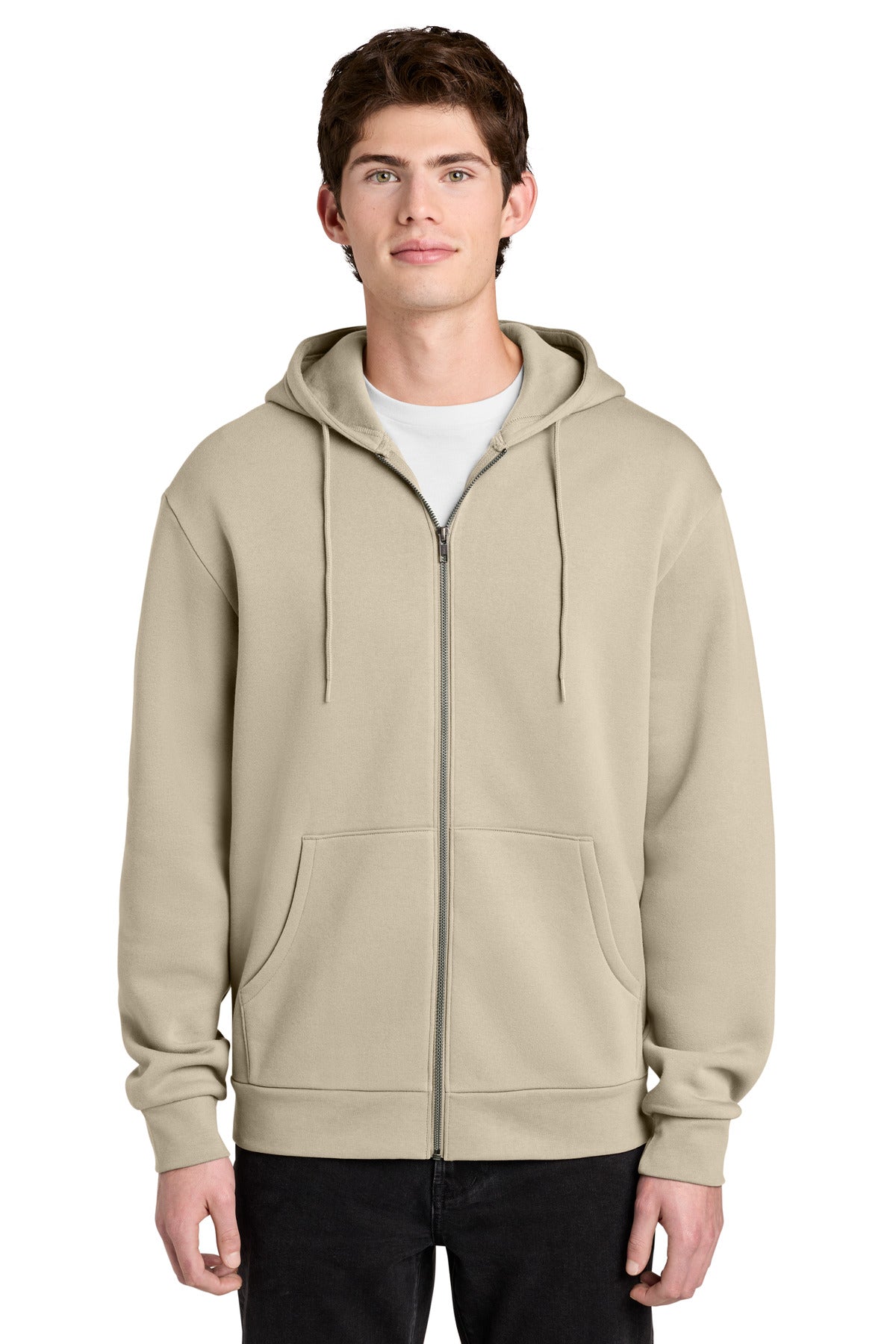 District MelloFleece Full-Zip Hoodie - DT6702 Chai