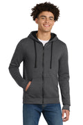 District The Concert Fleece Full-Zip Hoodie - DT800 Heathered Charcoal