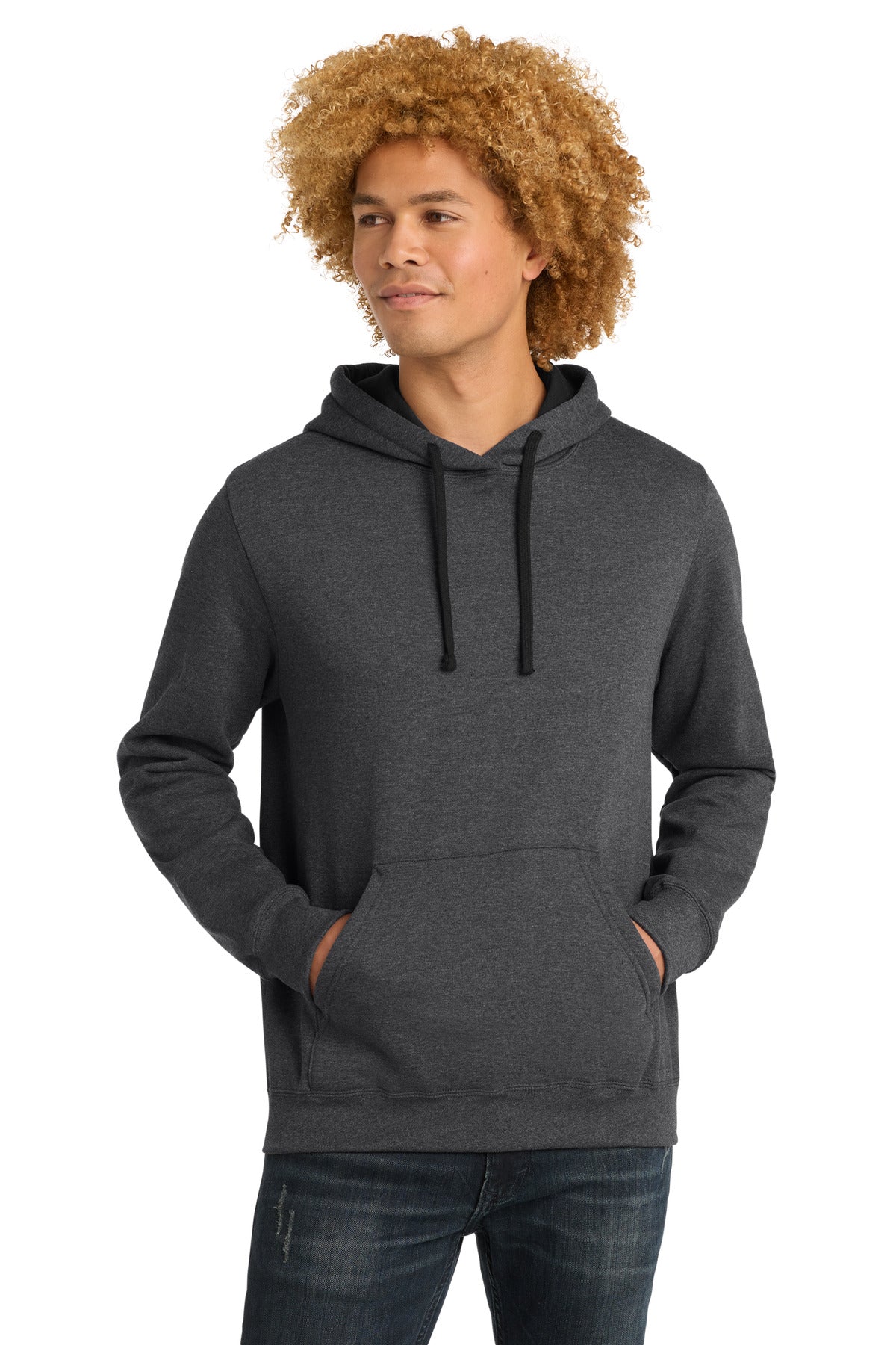 District The Concert Fleece Hoodie - DT810 Heathered Charcoal