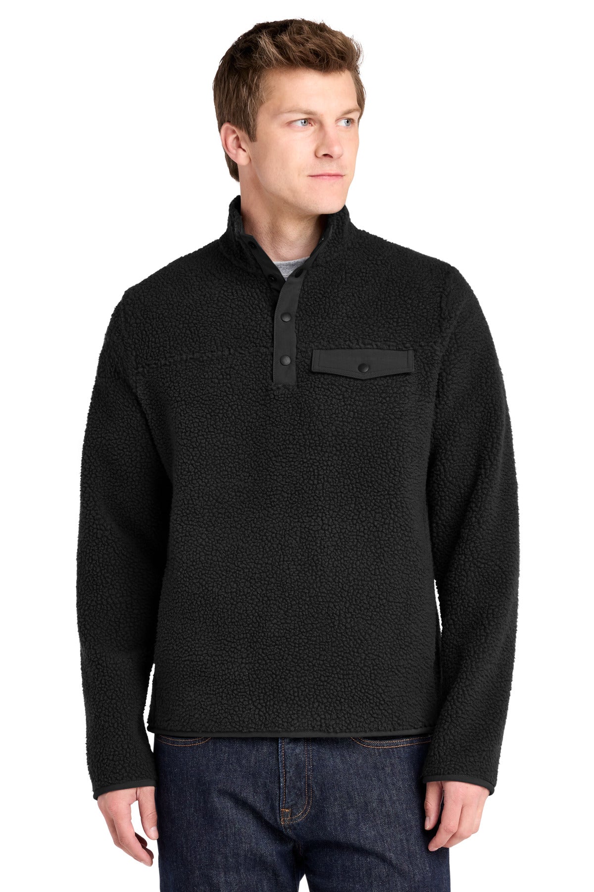 Port Authority F140 - Camp Fleece Snap Pullover