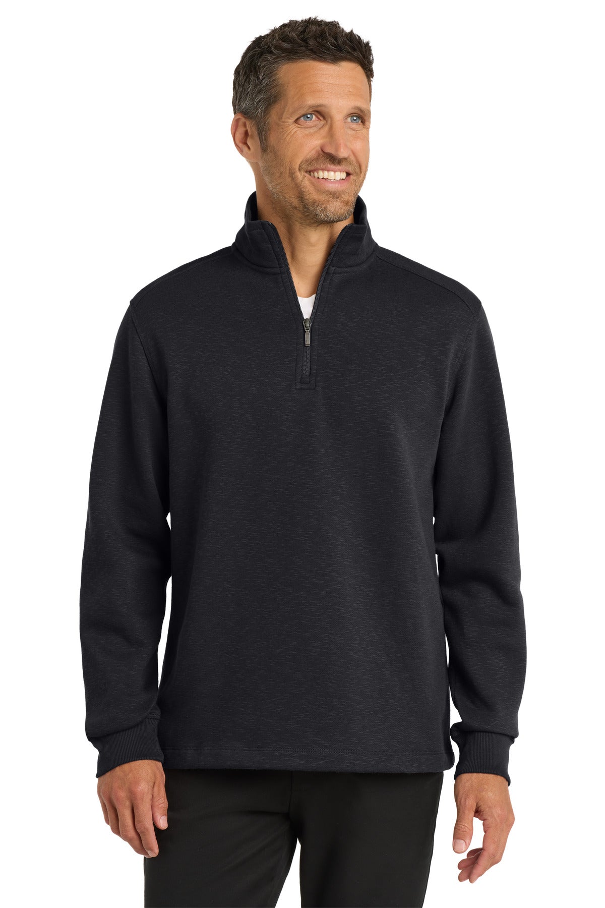 Port Authority F295 - Slub Fleece 1/4-Zip Pullover