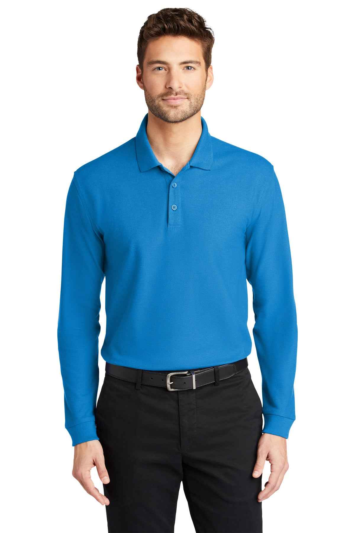Port Authority K100LS - Long Sleeve Core Classic Pique Polo