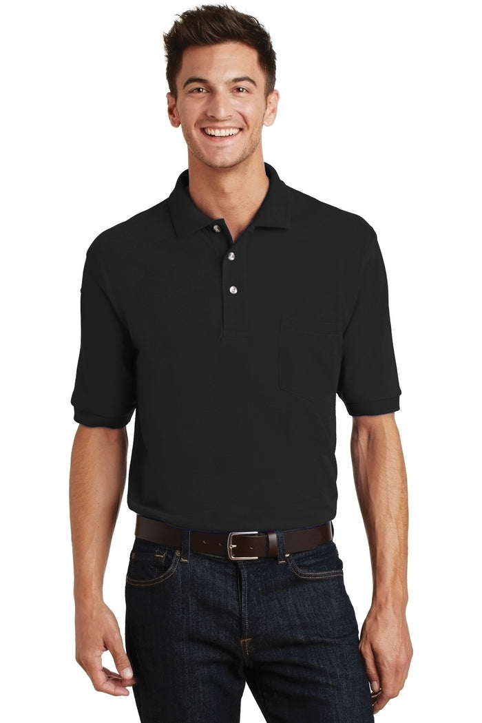 Port Authority K420P - Heavyweight Cotton Pique Polo with Pocket
