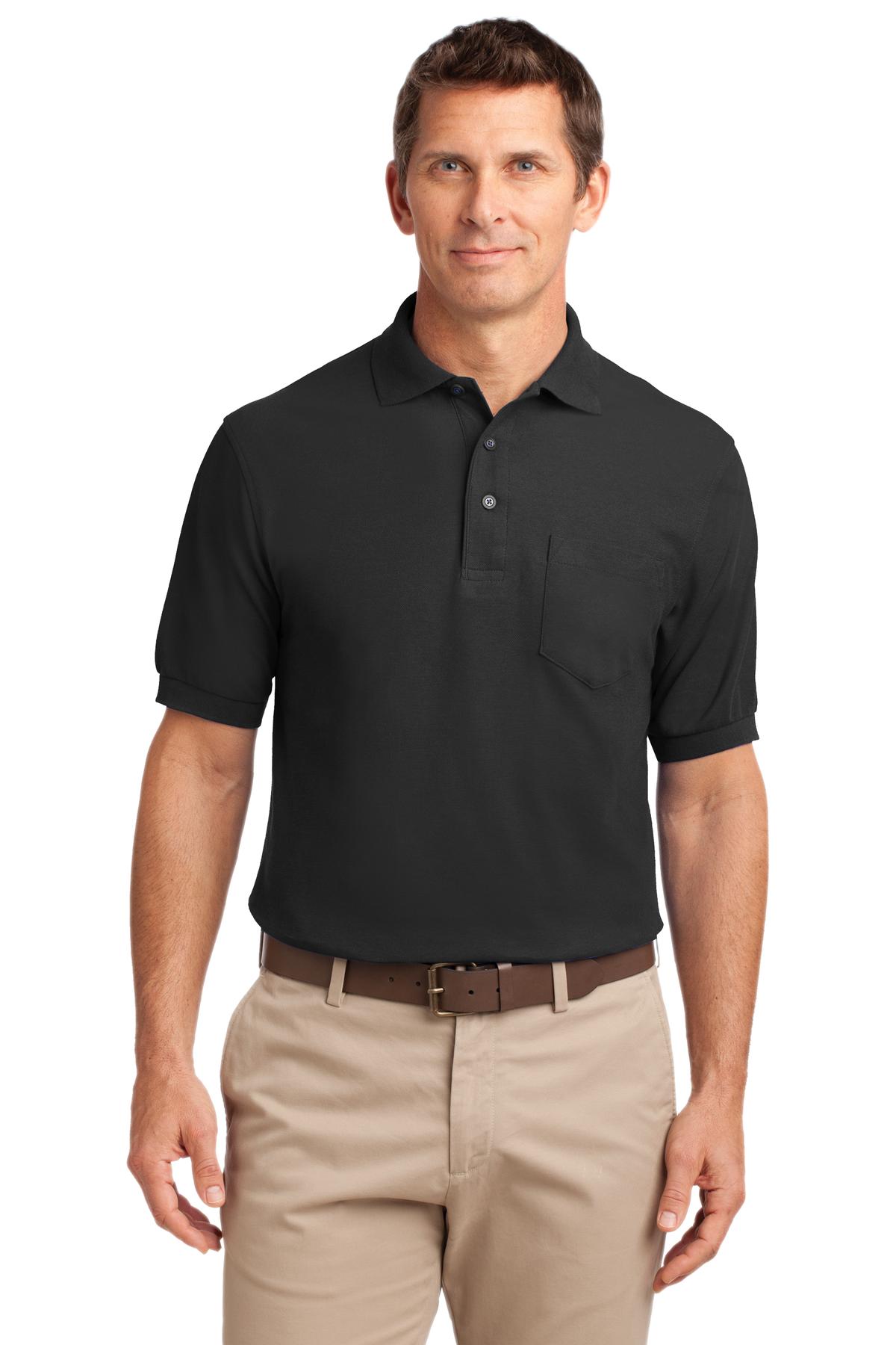 Port Authority K500P - Silk Touch Polo with Pocket