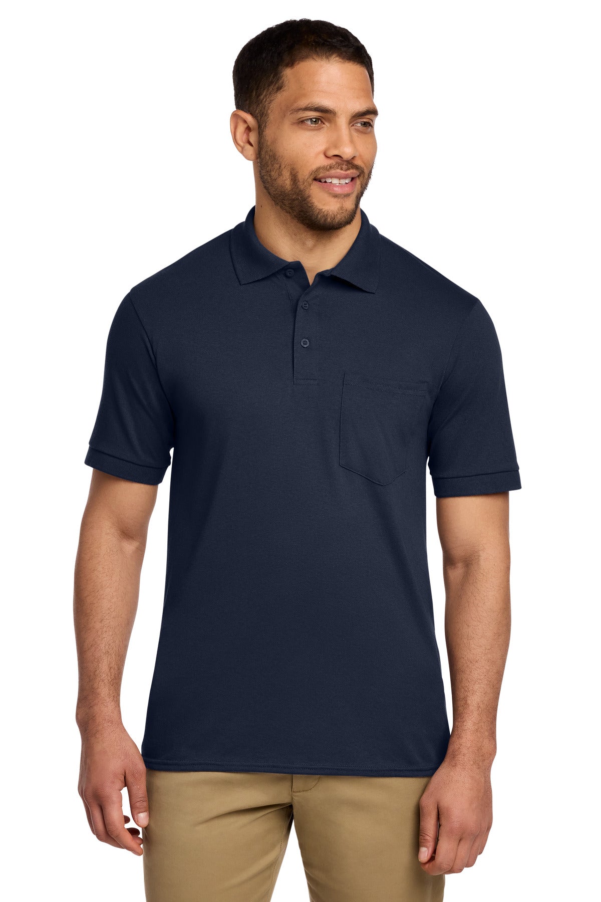 Port & Co KP55P - Core Blend Jersey Knit Pocket Polo