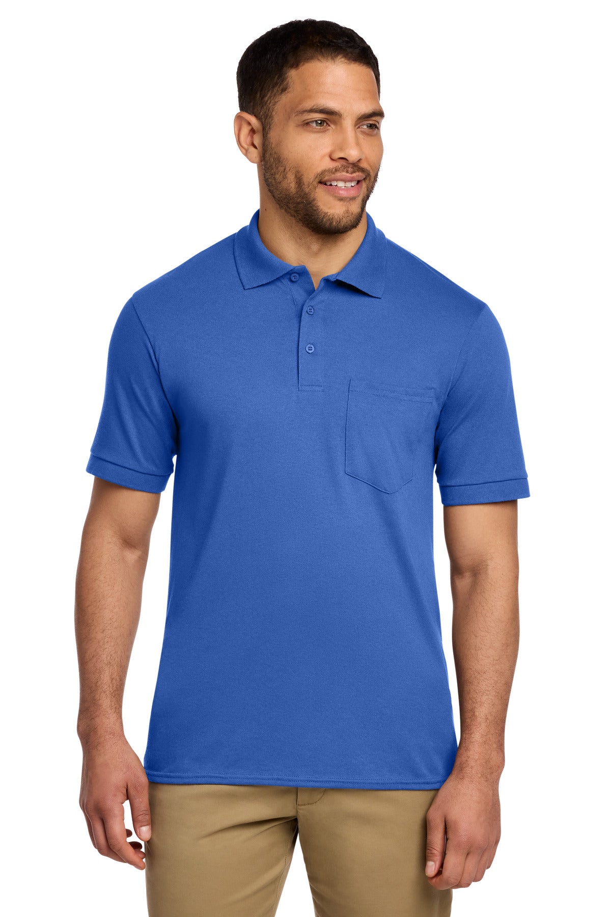 Port & Co KP55P - Core Blend Jersey Knit Pocket Polo
