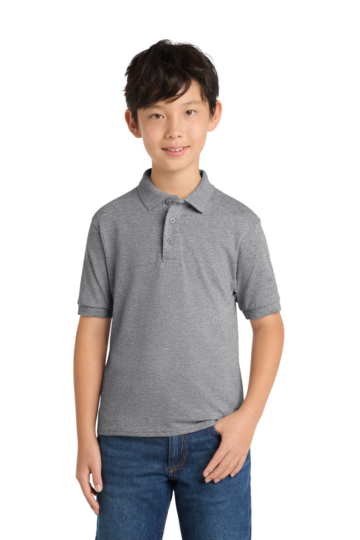 Port & Company KP55Y - Youth Core Blend Jersey Knit Polo