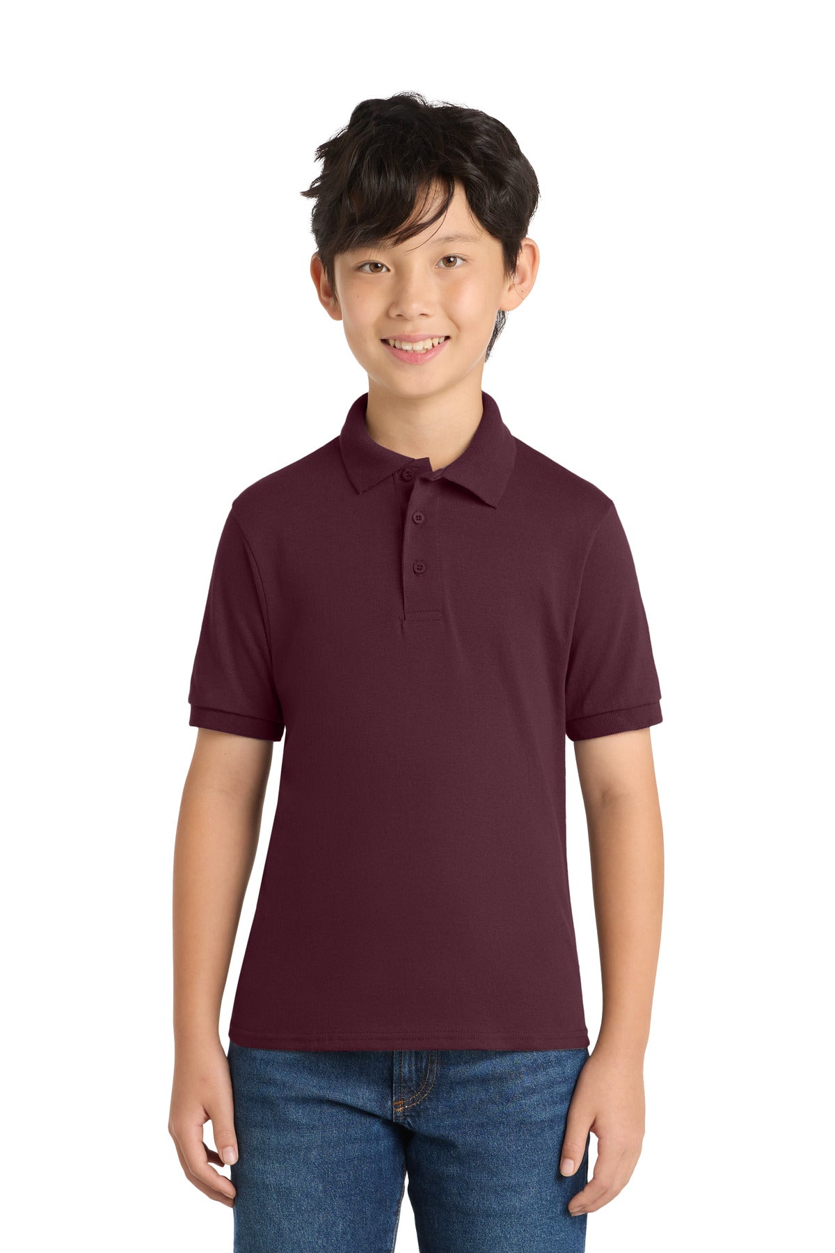 Port & Co KP55Y - Youth Core Blend Jersey Knit Polo