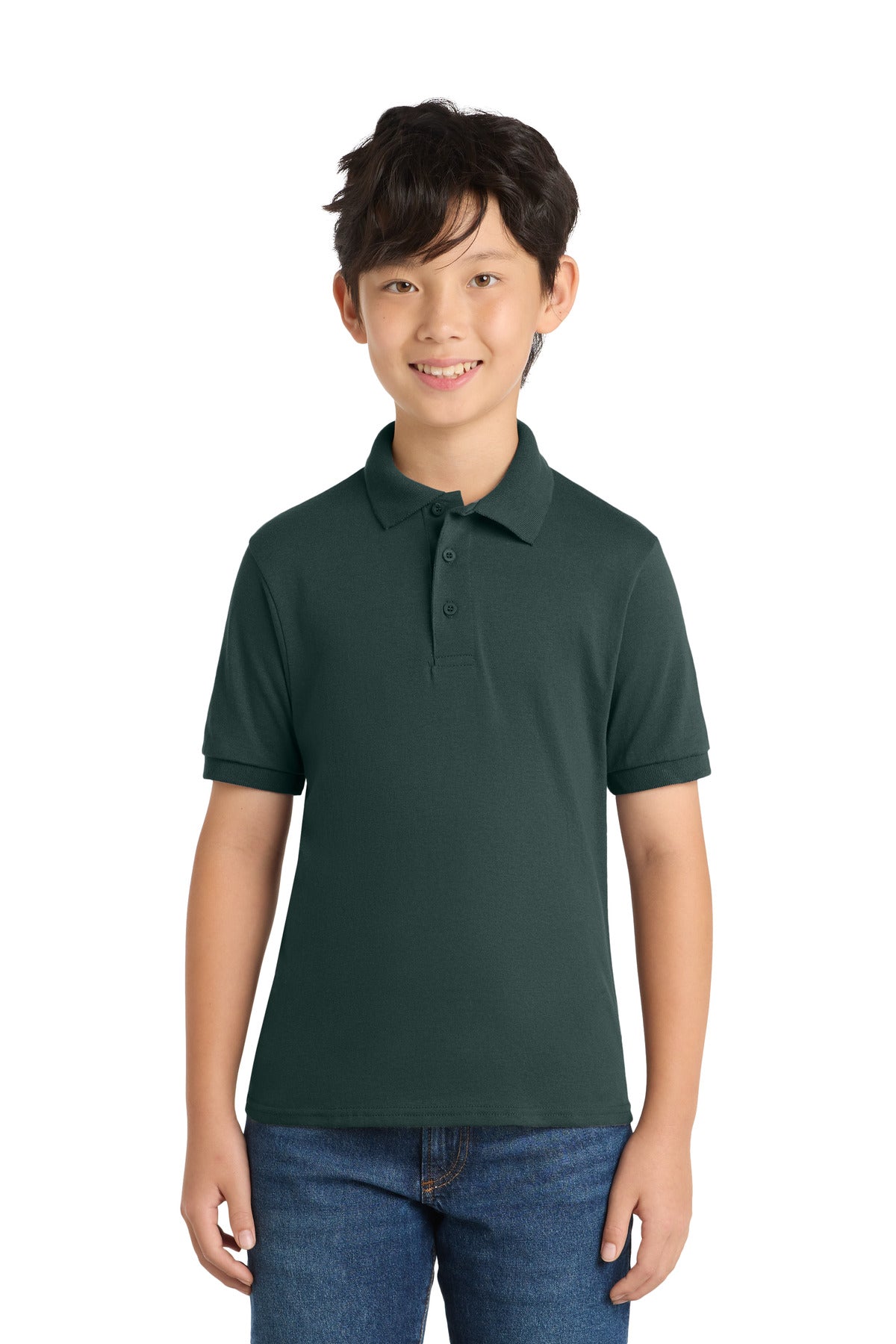 Port & Co KP55Y - Youth Core Blend Jersey Knit Polo