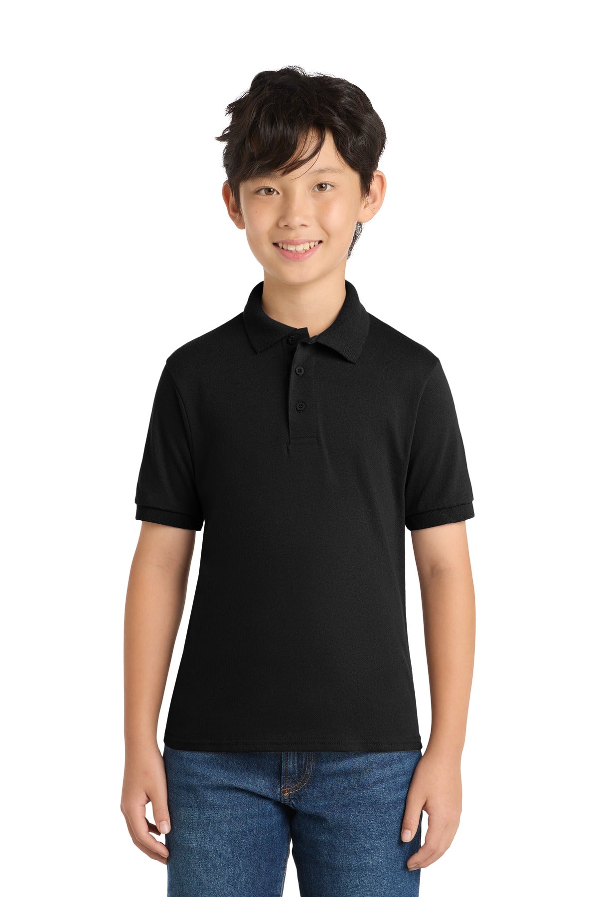 Port & Co KP55Y - Youth Core Blend Jersey Knit Polo