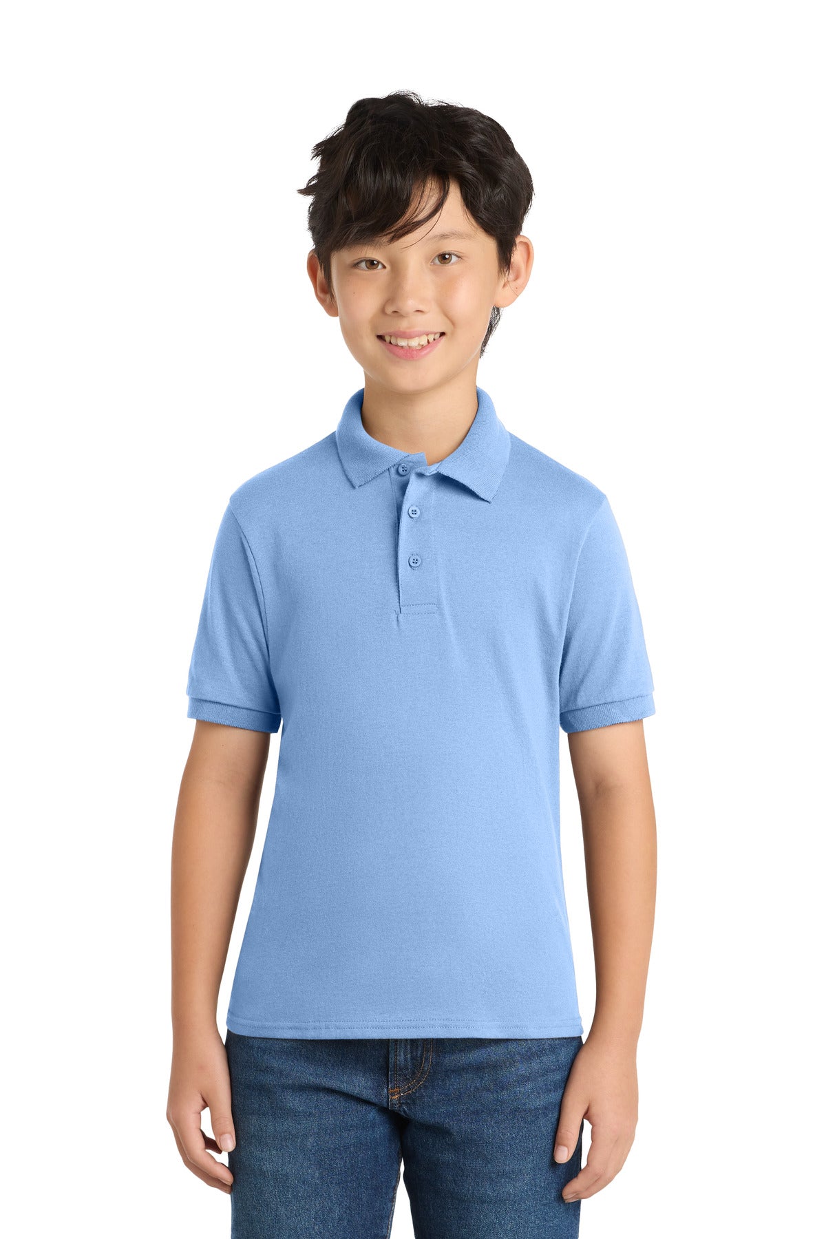 Port & Co KP55Y - Youth Core Blend Jersey Knit Polo