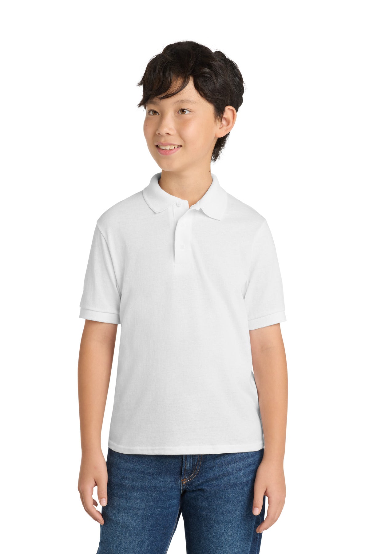 Port & Co KP55Y - Youth Core Blend Jersey Knit Polo