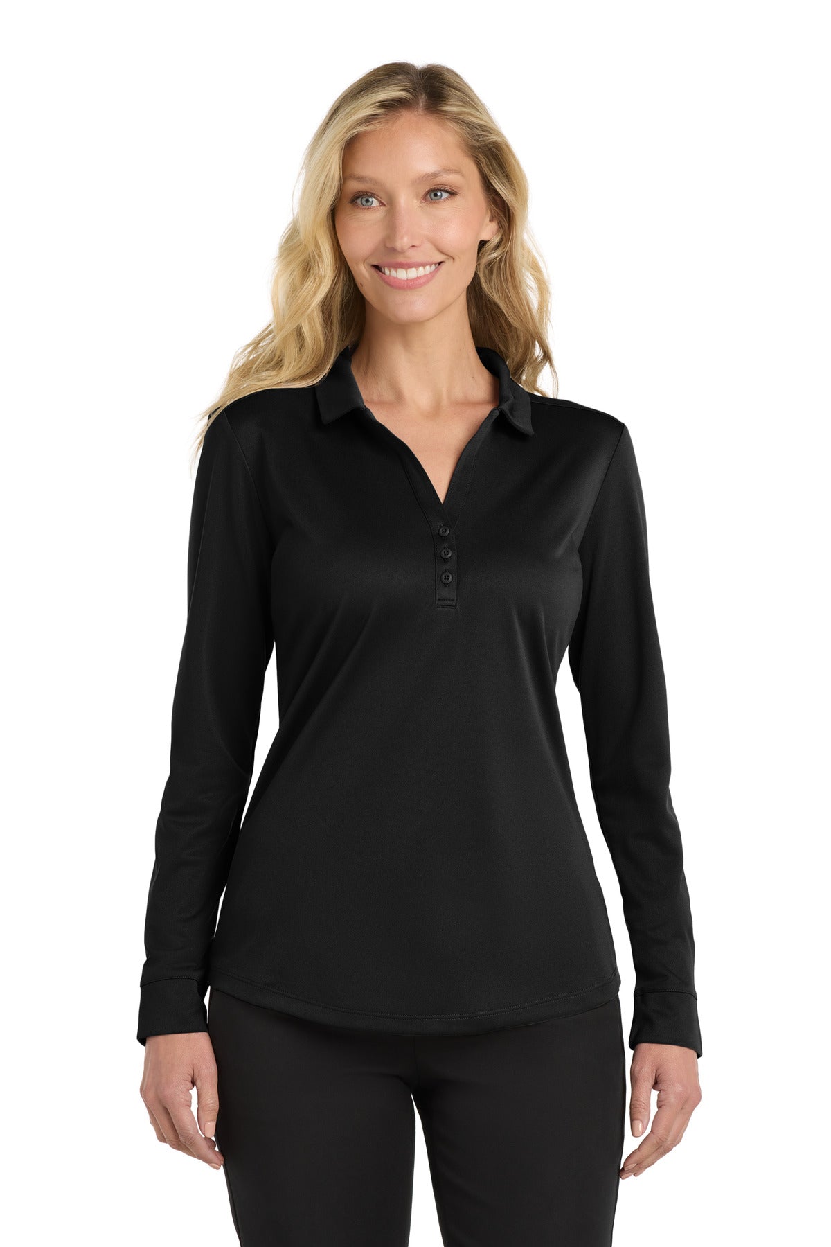 Port Authority L540LS - Women's Silk Touch Performance Long Sleeve Polo