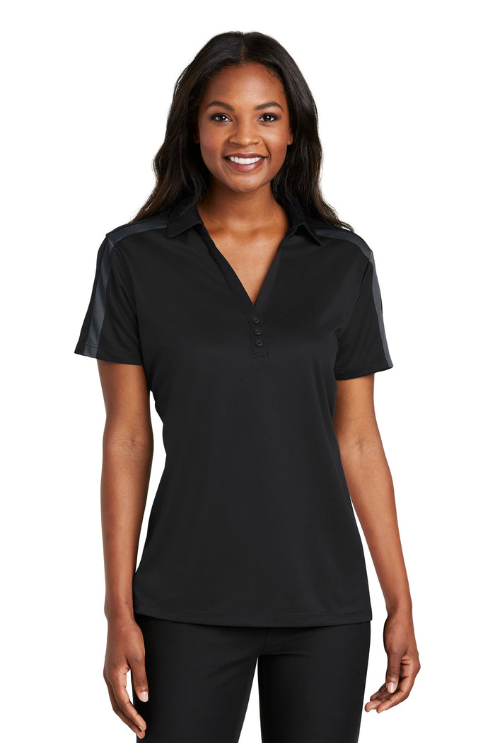 Port Authority L547 - Women's Silk Touch Performance Colorblock Stripe Polo