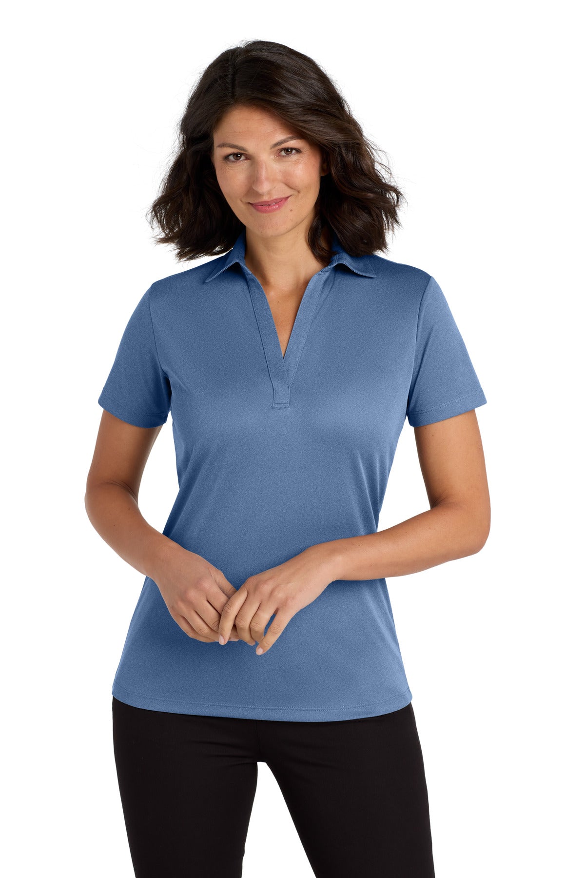 Port Authority LK542 - Women's Heathered Silk Touch Performance Polo