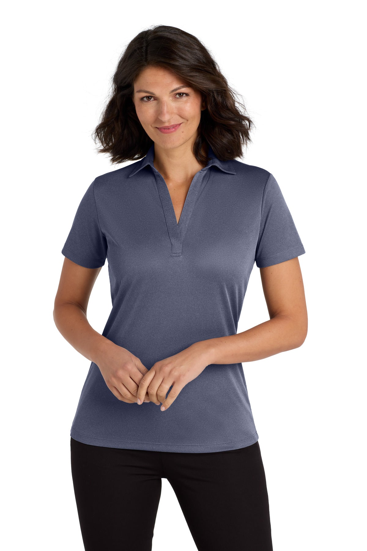 Port Authority LK542 - Women's Heathered Silk Touch Performance Polo