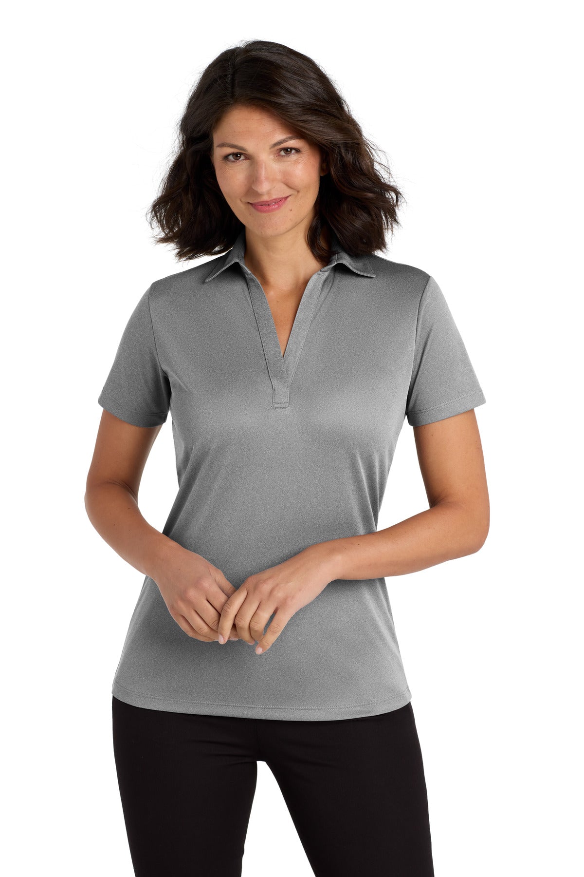 Port Authority LK542 - Women's Heathered Silk Touch Performance Polo