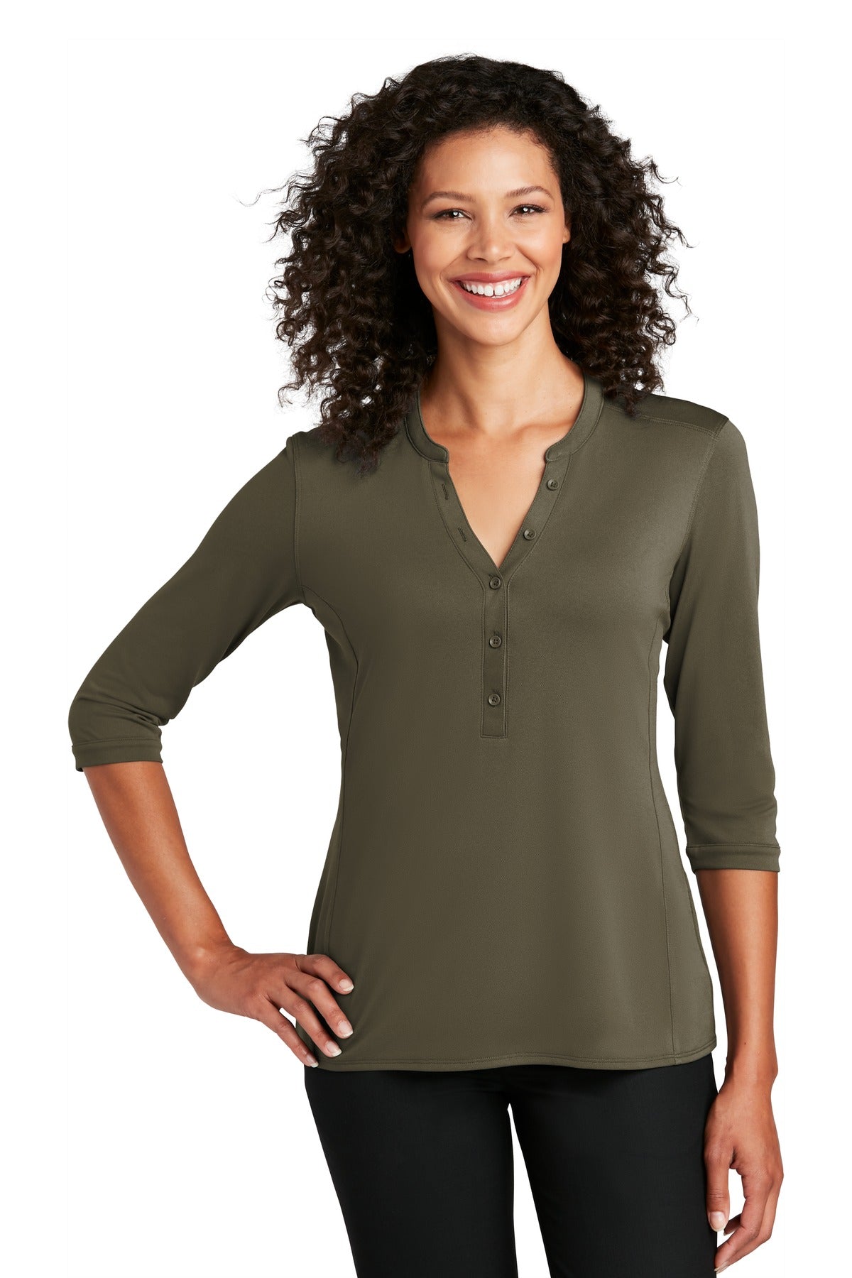 Port Authority LK750 - Women's UV Choice Pique Henley