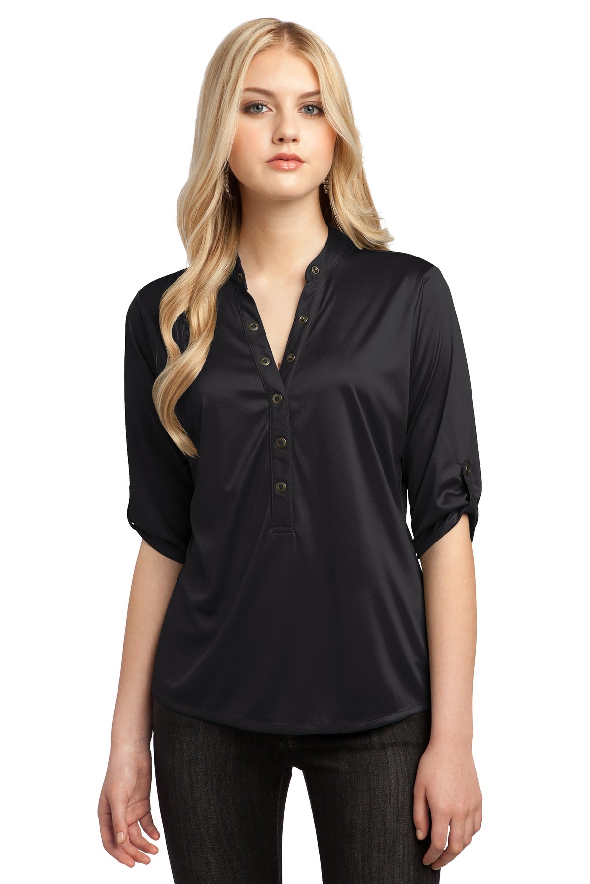 OGIO - Crush Henley - LOG111 Blacktop