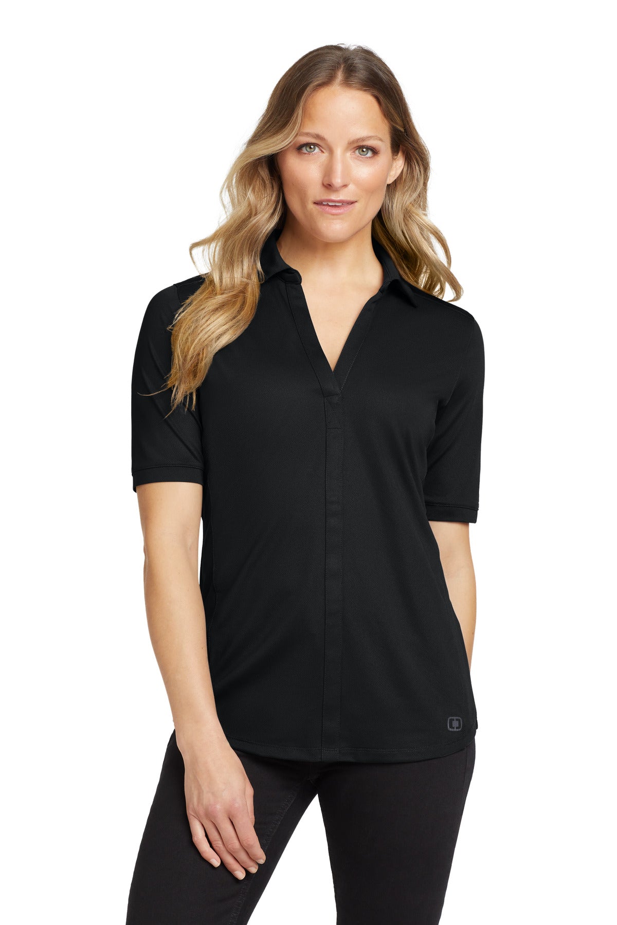 OGIO Women's Metro Polo - LOG130 Blacktop