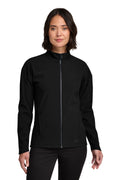 OGIO Women's Commuter Full-Zip Soft Shell - LOG755 Blacktop