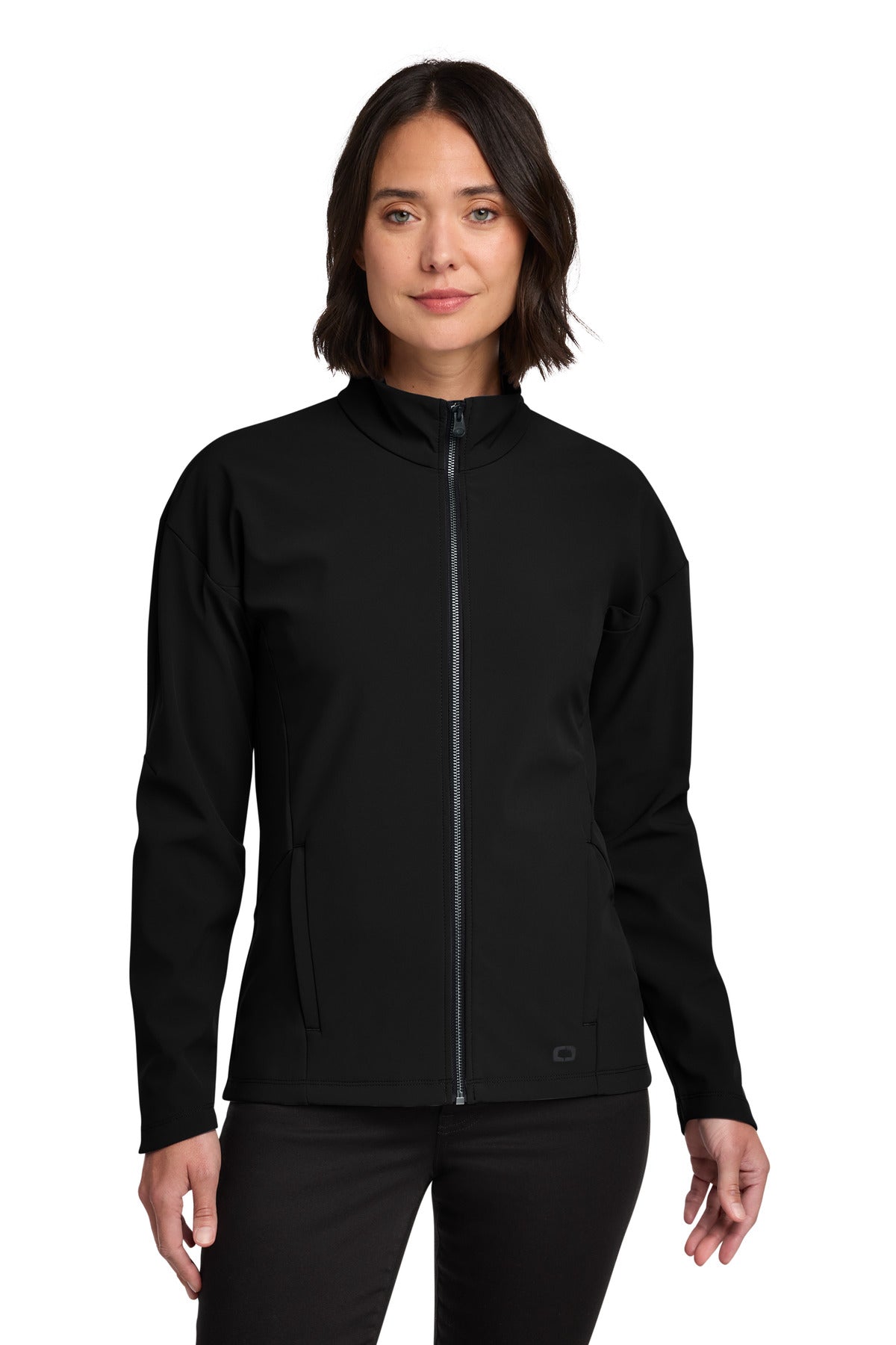OGIO Women's Commuter Full-Zip Soft Shell - LOG755 Blacktop