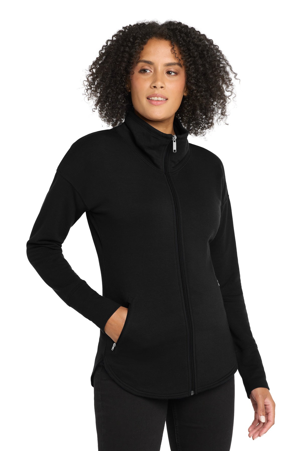 OGIO Women's Luuma Full-Zip Fleece - LOG812 Blacktop