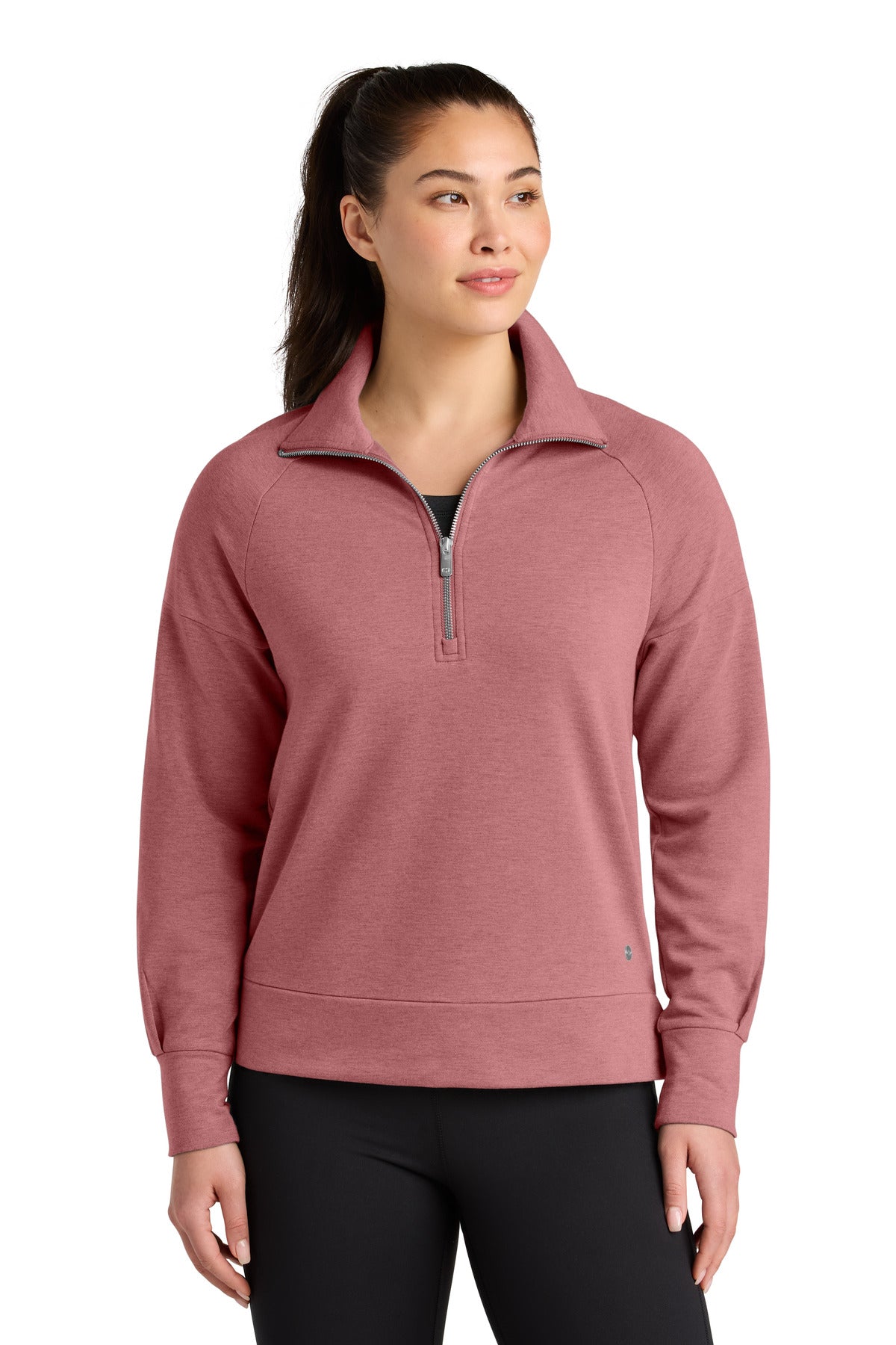 OGIO Women's Luuma 1/2-Zip - LOG814 Desert Pink