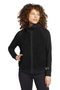 OGIO Women's Luuma Sherpa Full-Zip - LOG815 Blacktop