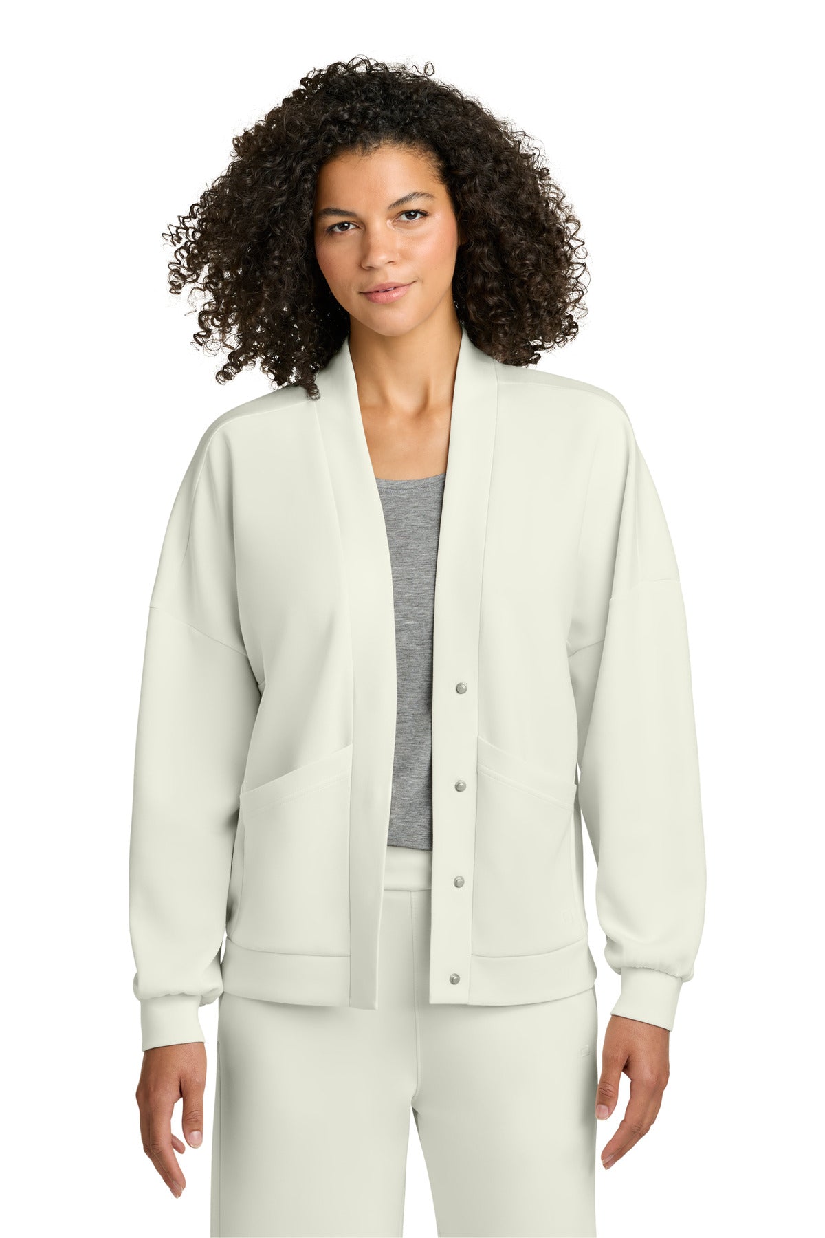 OGIO Women's Transcend Cardigan - LOG862 Opal White